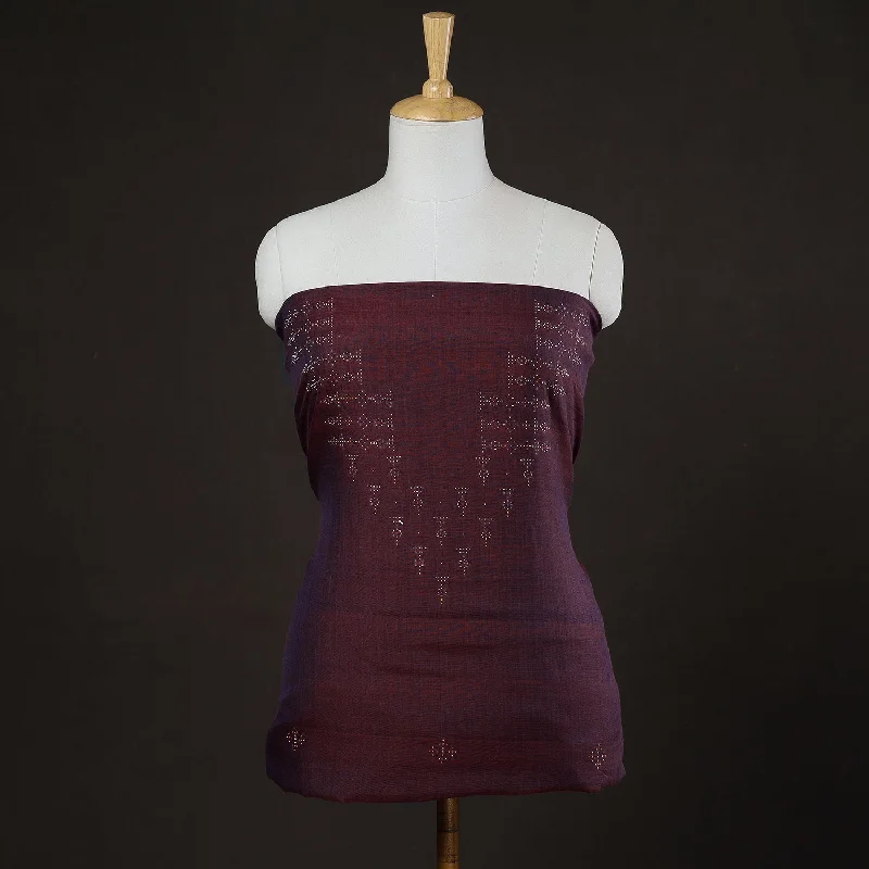 Exclusive Savings Purple - Tangaliya Work Handwoven Cotton Kurta Material - 3.1 meter