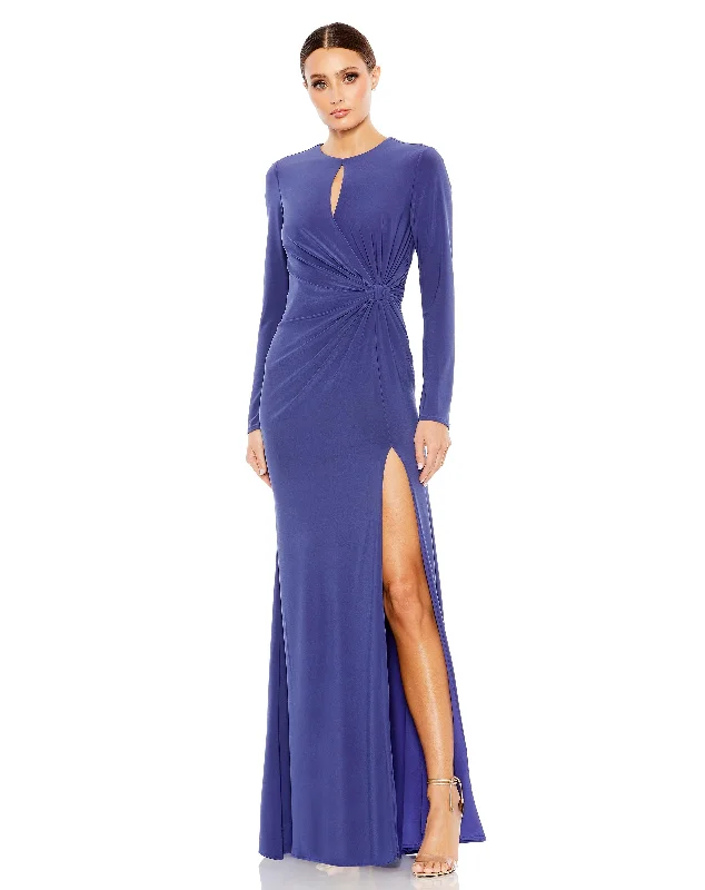 Deal Explosion Mac Duggal A55708 Long Sleeve Formal Evening Gown