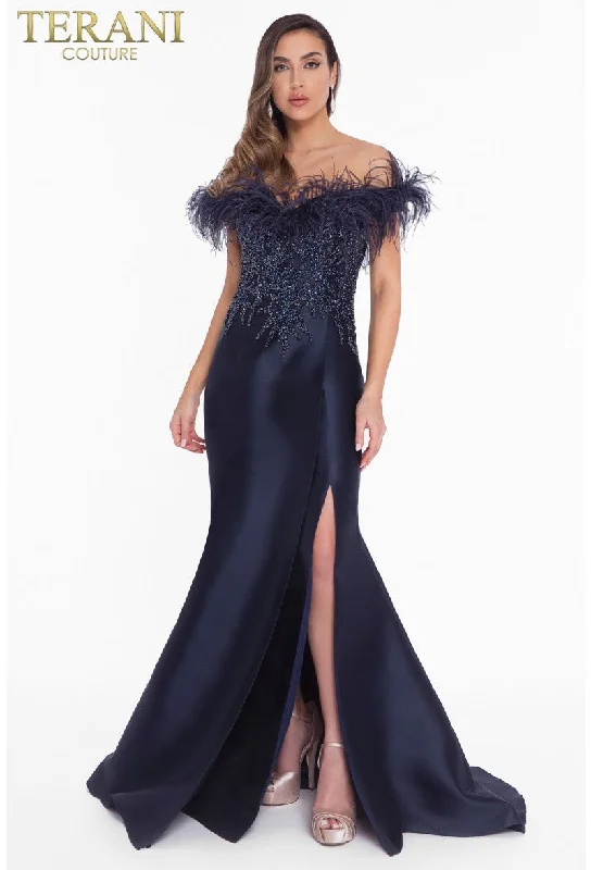 Low Prices Terani Couture 1821E7142 Long Formal Prom Beaded Dress