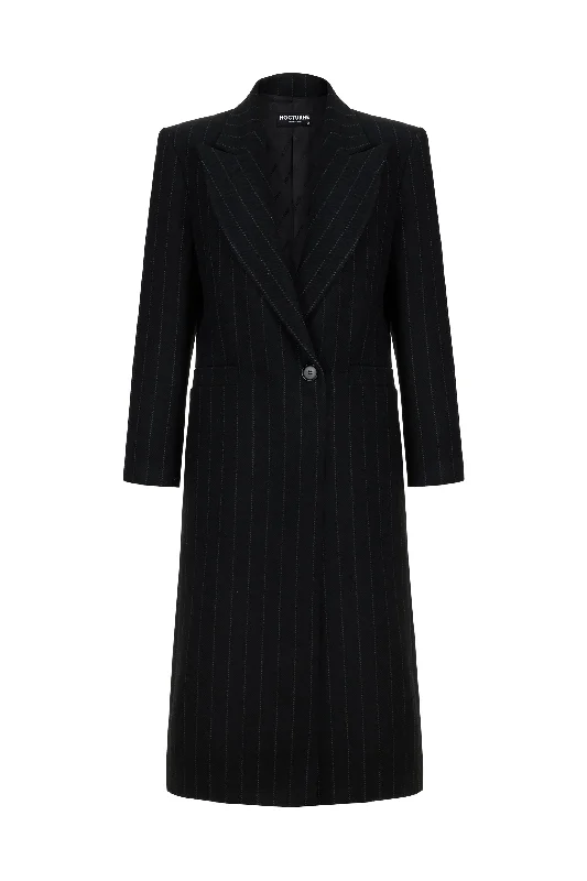 Sneak Peek Sale Shoulder Pad Wool Blend Coat