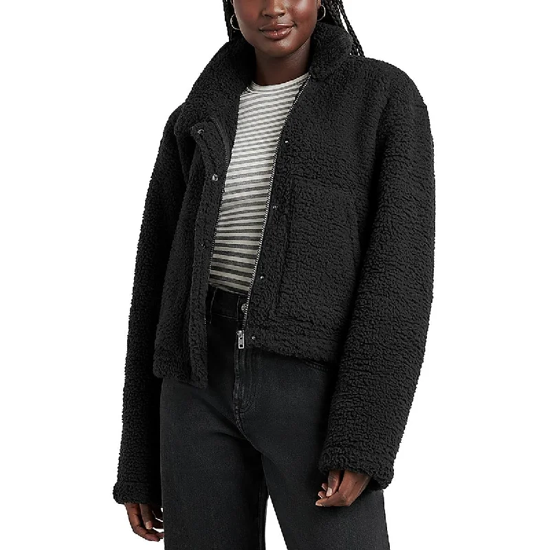 Act Now Womens Sherpa Cozy Faux Fur Coat