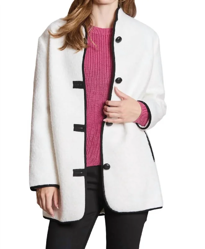 Super Sale Sherpa City Coat In Winter White