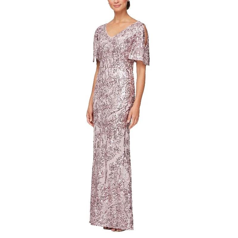 Instant Discount Alex Evenings 8196611 Long Formal Sequins Dress