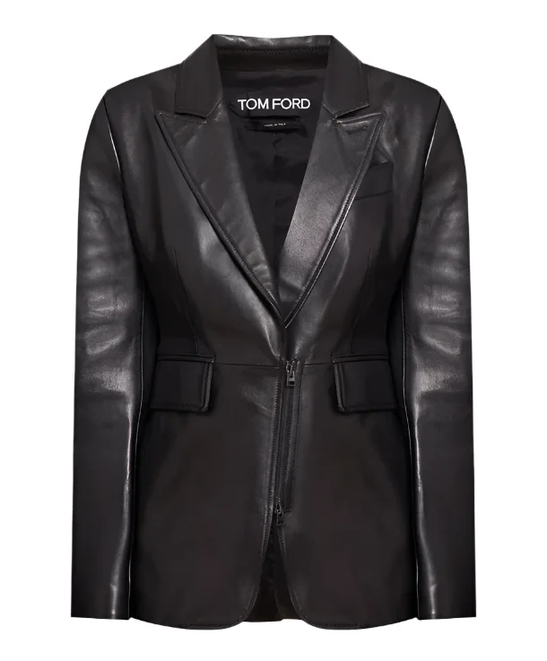Super Bargain Tom Ford Womens Leather Jacket In Black