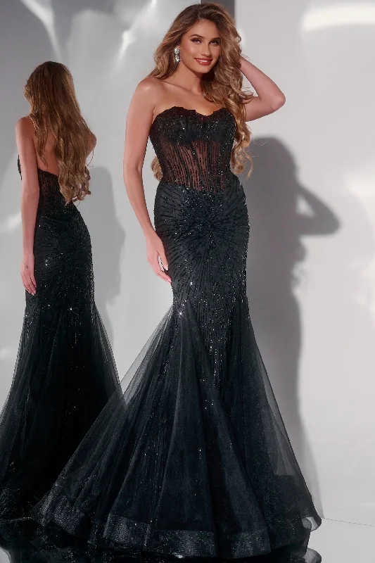 Weekend Special Jovani 42217 Long Beaded Formal Mermaid Sequin Prom Dress