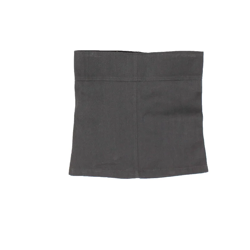 One-DAY Sale Dark Grey Roni Ilan Denim Top With Zip On Back - Grey