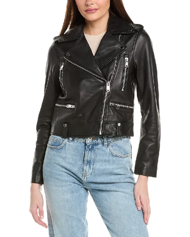 Price Rollback Reiss Santiago Leather Biker Jacket