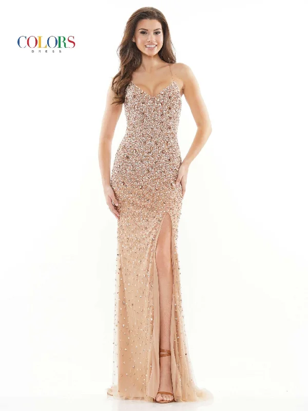 Amazing Deals Colors 2725 Colors Long Formal Sext Beaded Prom Dress