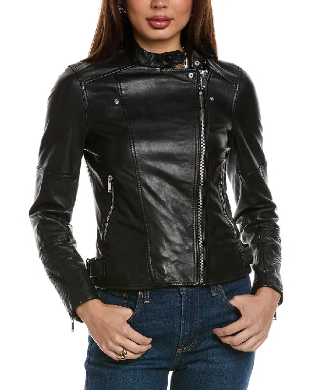 Special Discount Reiss Tallis Leather Biker Jacket