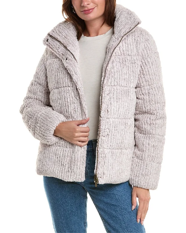 Today’s Deal Unreal Fur Close Knit Puffer Jacket