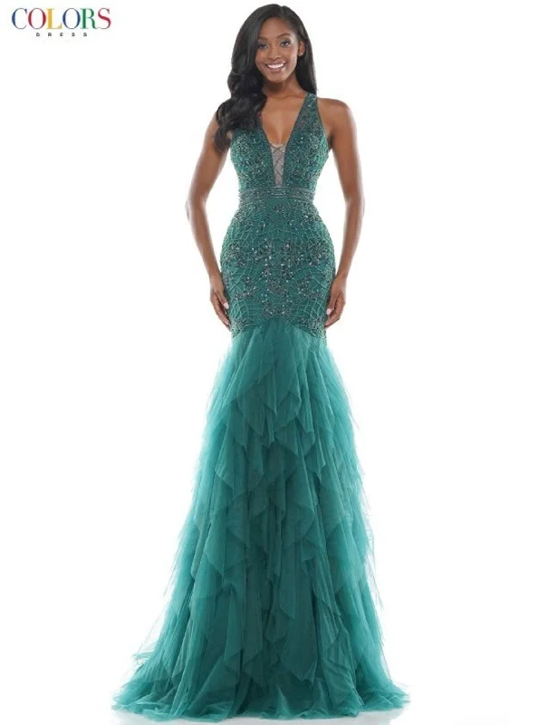 Price Slash Colors 2758 Colors Prom Long Formal Beaded Dress