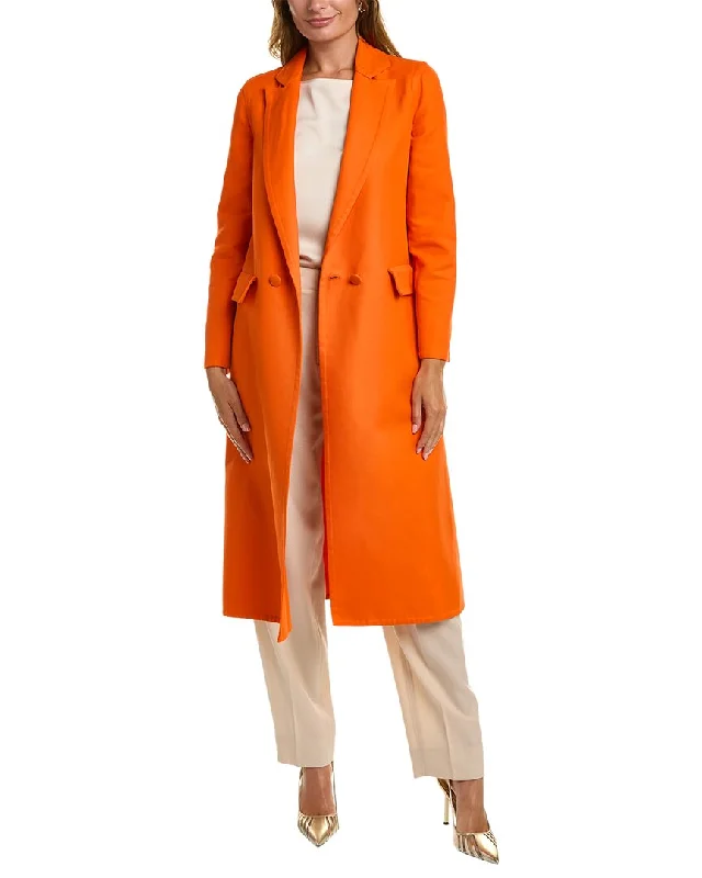 Don’t Miss Out Oscar de la Renta Twill Coat