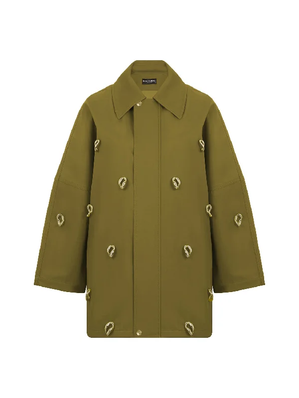 Exclusive Deal Chained Trench Coat