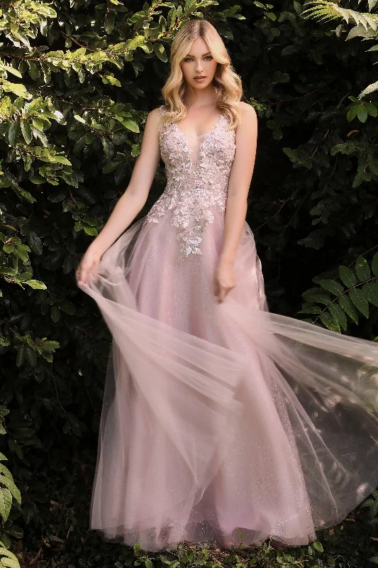 Buy More, Save More Cinderella Divine S409C Sleeveless Long A Line Prom Plus Size Dress