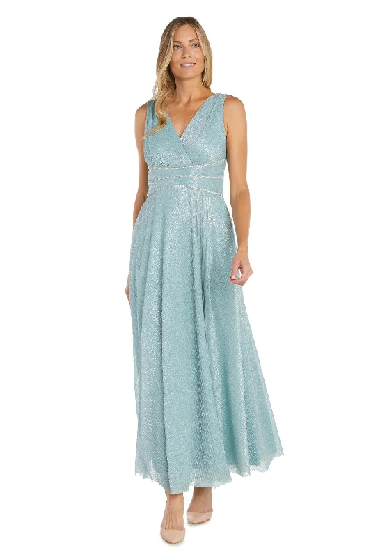 Crazy Deals R&M Richards 1665 Long Formal Pleated Evening Dress