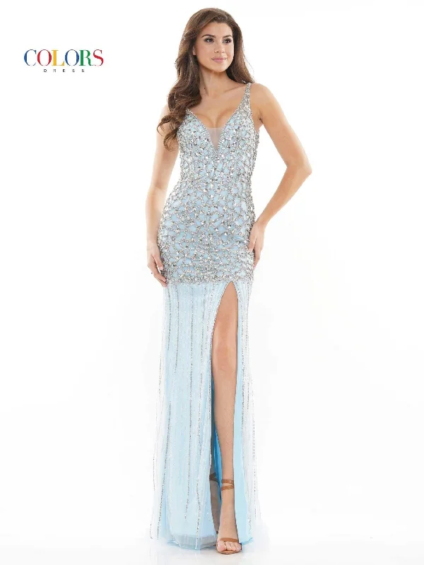 Big Discounts Colors 2676 Colors Long Sleeveless Formal Prom Dress