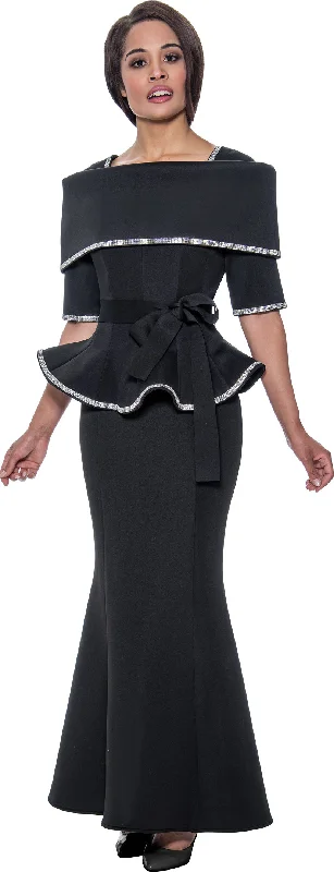 Unmissable Offer Divine Apparel SL1692 Long Mother of the Bride Peplum Dress