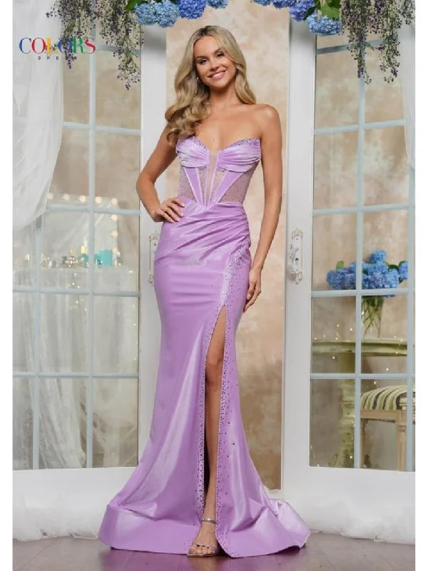Great Deals Colors 3562 Long Formal Glitter Evening Prom Dress