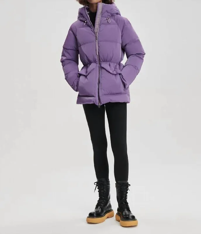Can't Miss Fullerton Down Jacket In Orchid Dust