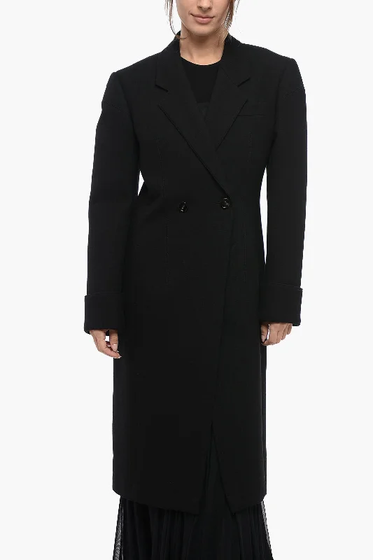 Bottega Veneta Half-Lined Double-Breasted Coat