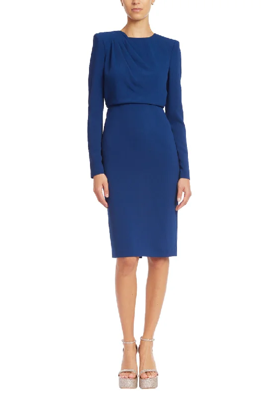 New Markdowns Badgley Mischka BSD5212 Short Long Sleeve Knee Length Cocktail Dress