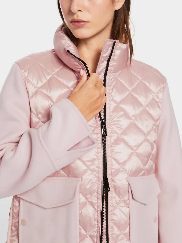 Deal Dash Outdoor Jacket In Material Mix In Bright Rosewater