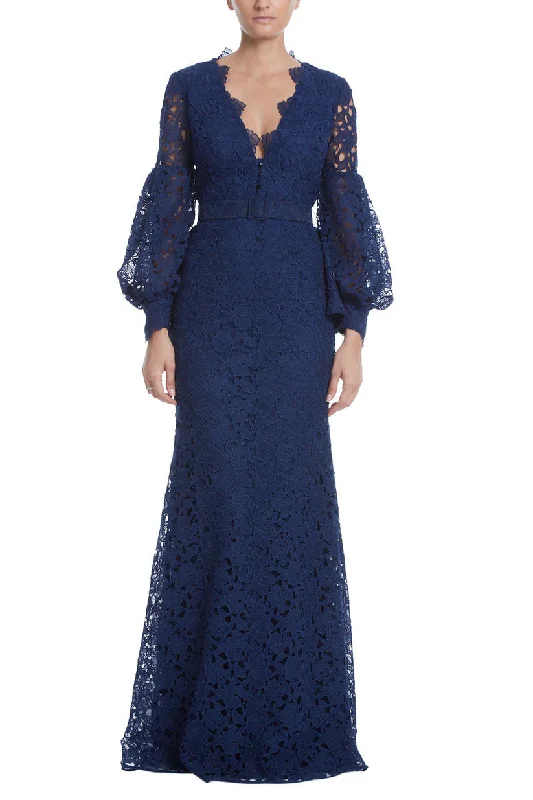 Stock Up and Save Badgley Mischka EG3009 Formal Long Sleeve Lace Dress