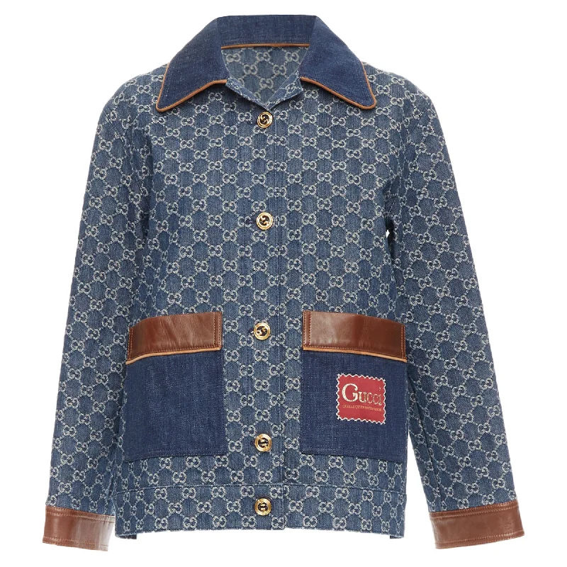 Today’s Deal Gucci Epilogue Washed Organic Denim GG Monogram Coat