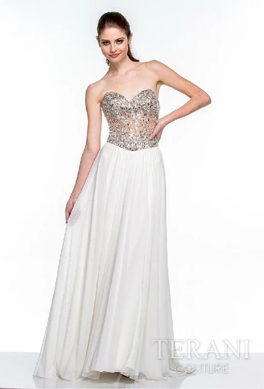 Price Slash Terani Couture 151P0036A Prom Long Formal Dress