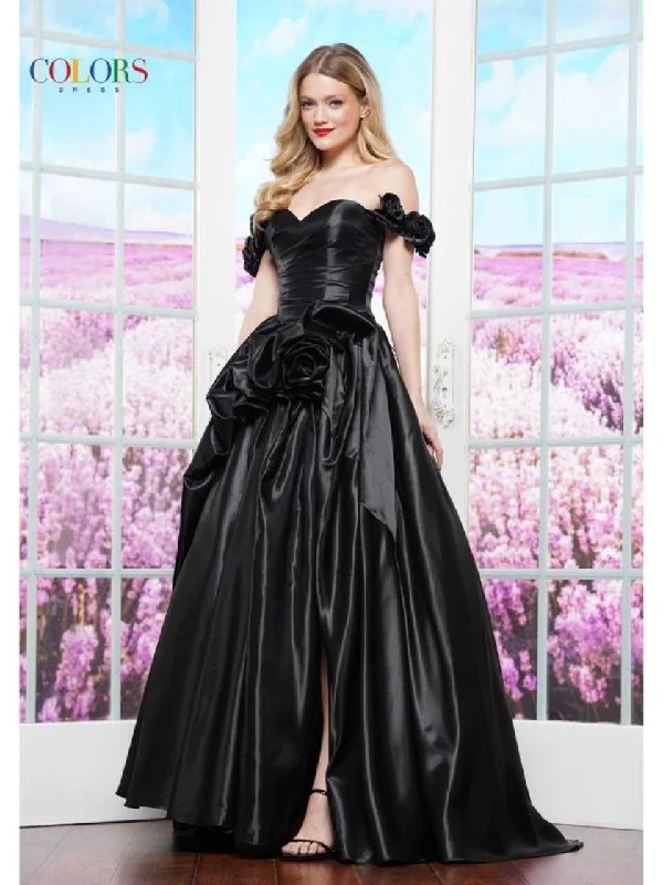Flash Sale Colors 3521 Long Ball Gown Formal Evening Prom Dress