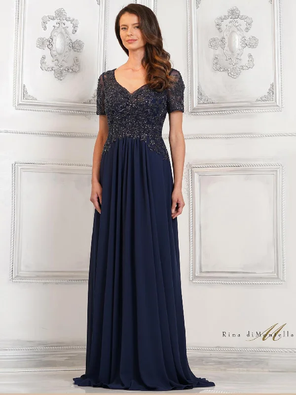 The Best Prices Rina di Montella RD2940 Mother of the Bride A Line Long Formal Dress