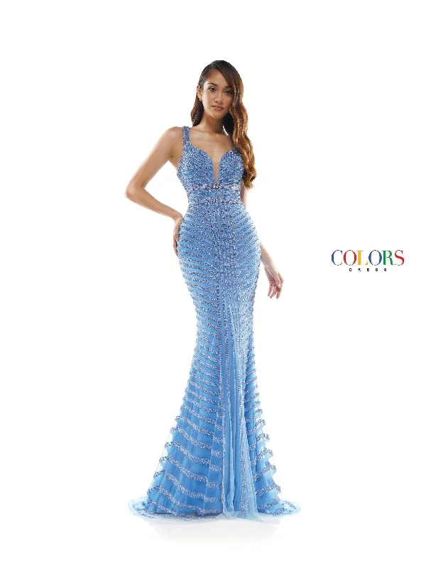 Savings Spectacular Colors 2337 Colors Long Sleeveless Formal Fitted Prom Gown