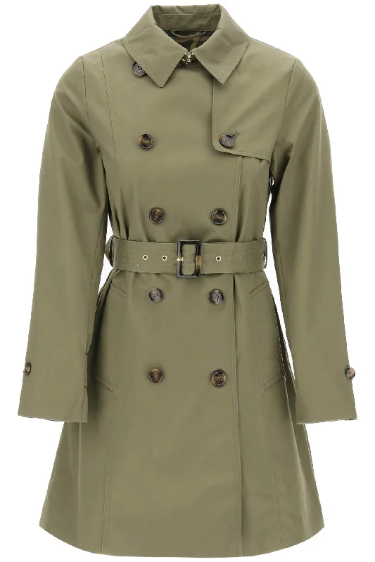 Crazy Deals Barbour Women's Double-Breasted Trench Coat For