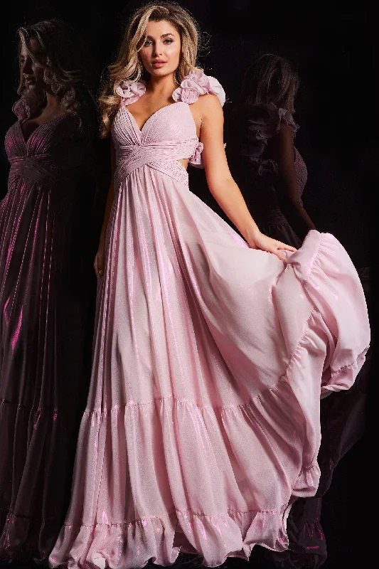Discount Extravaganza Jovani 26248 Pleated Bust Long Formal Prom Dress