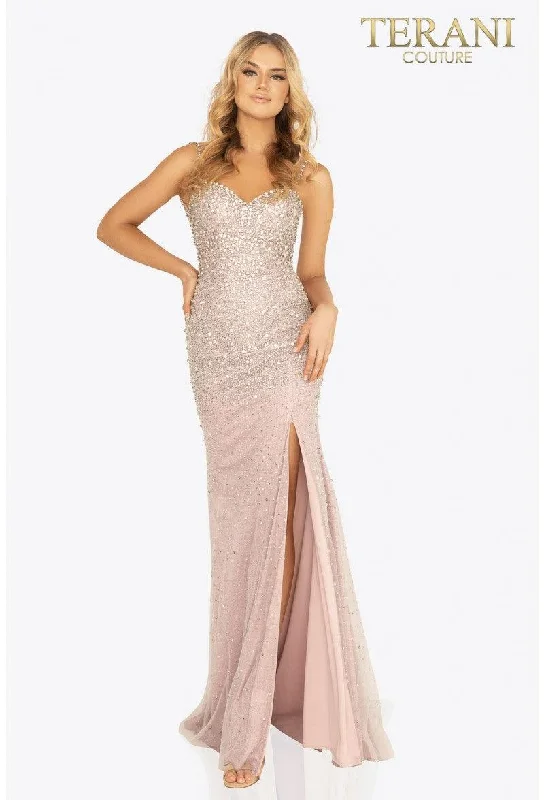 Savings Alert Terani Couture 2011P1069 Long Formal Prom Dress