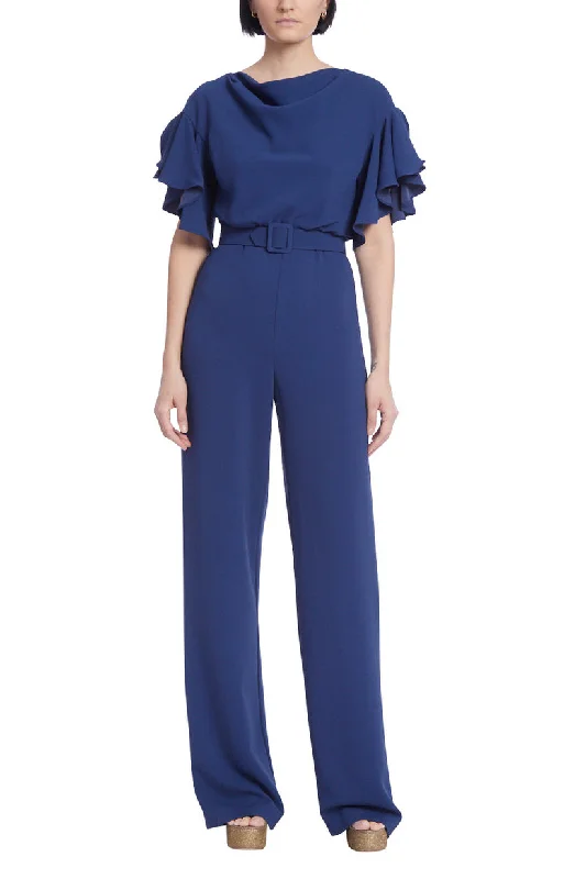 Limited Edition Badgley Mischka BSD5116 Long Formal Belted Jumpsuit