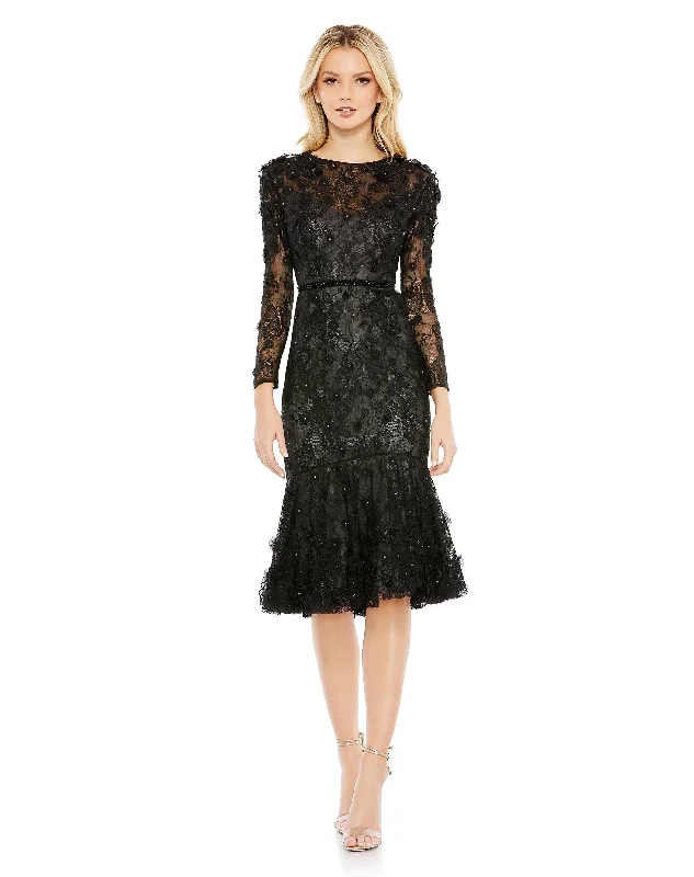 Big Discounts Mac Duggal 67703 Long Sleeve Short Cocktail Dress