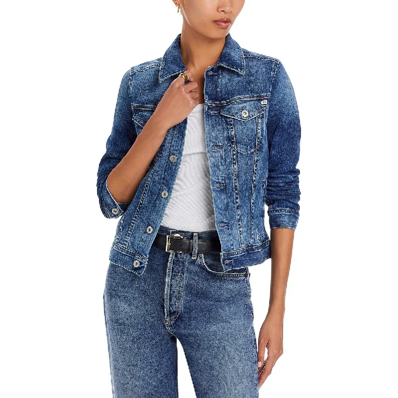 Price Slash Womens Pocket Casual Denim Jacket