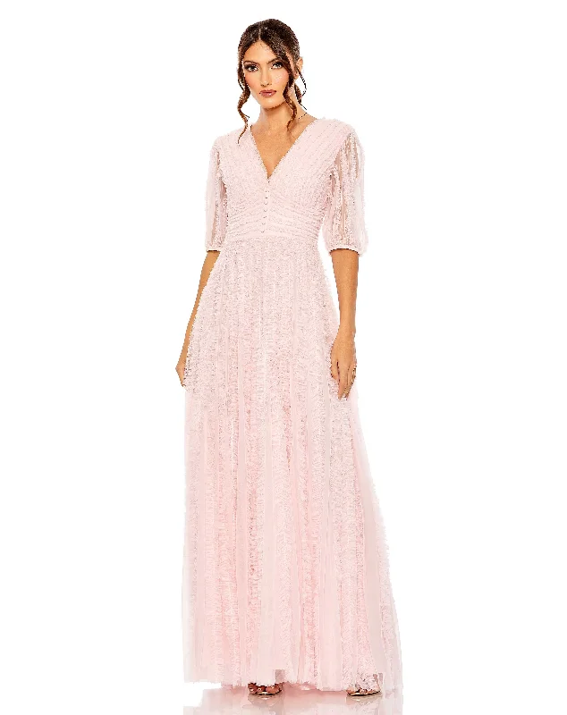 Last Chance Mac Duggal A8050 Long A Line Formal Dress