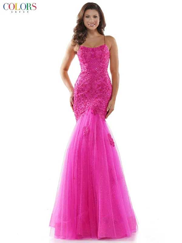 Online Exclusive Colors 2490 Colors Long Formal Mermaid Prom Dress
