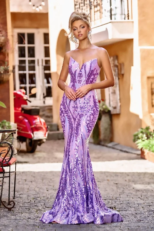 Epic Deals Portia and Scarlett PS24171 Prom Sequin Long Formal Dress