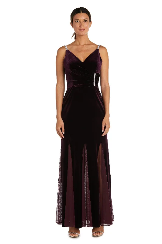 New Markdowns Nightway Long Formal Velvet Evening Dress 22080