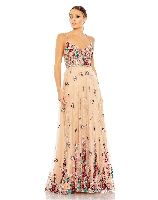 Online Exclusive Mac Duggal 681101 Long Formal Printed A Line Dress