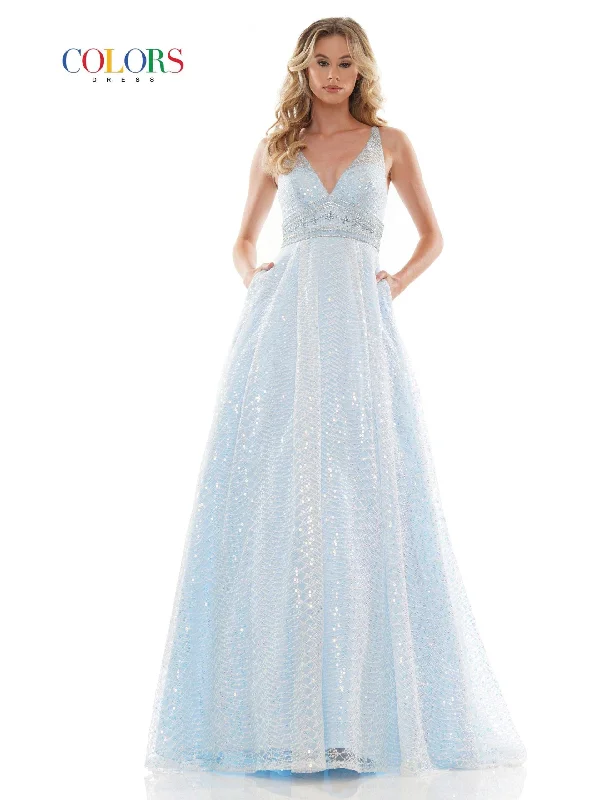 Weekend Flash Sale Colors 2749 Colors Long Sleeveless Formal Prom Ball Gown