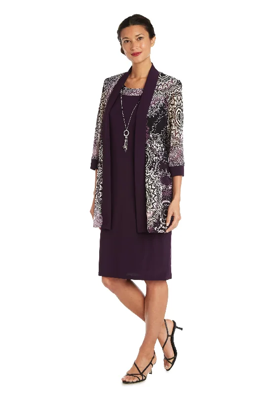 Act Fast R&M Richards 7883P Short Mother of the Bride Petite Jacket Dress
