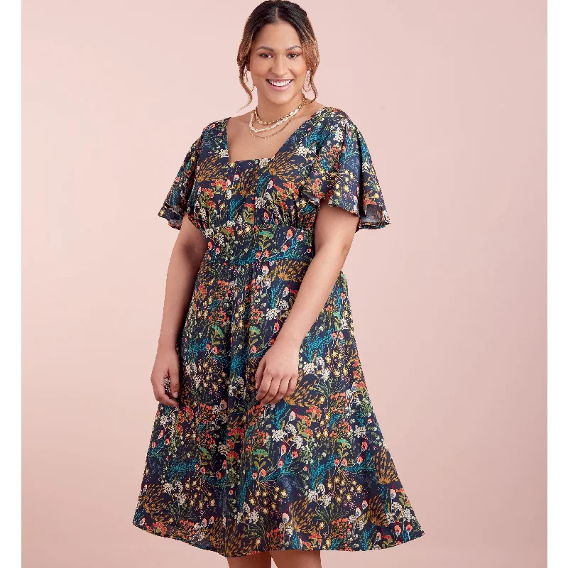 Anniversary Sale Simplicity Sewing Pattern S9325 Misses' and Women's Dress with Length Variations