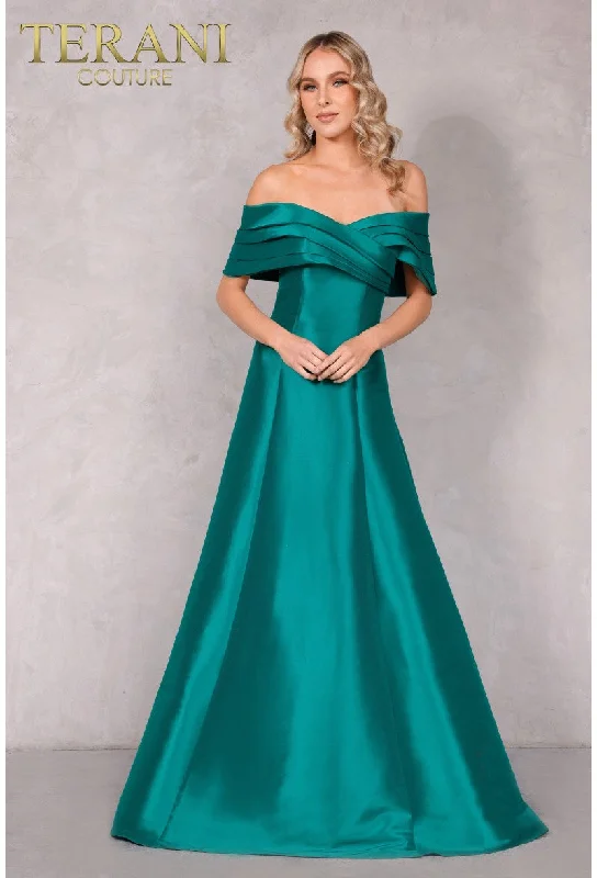 Hurry In Terani Couture 2112M5404 Emerald 22 Sale