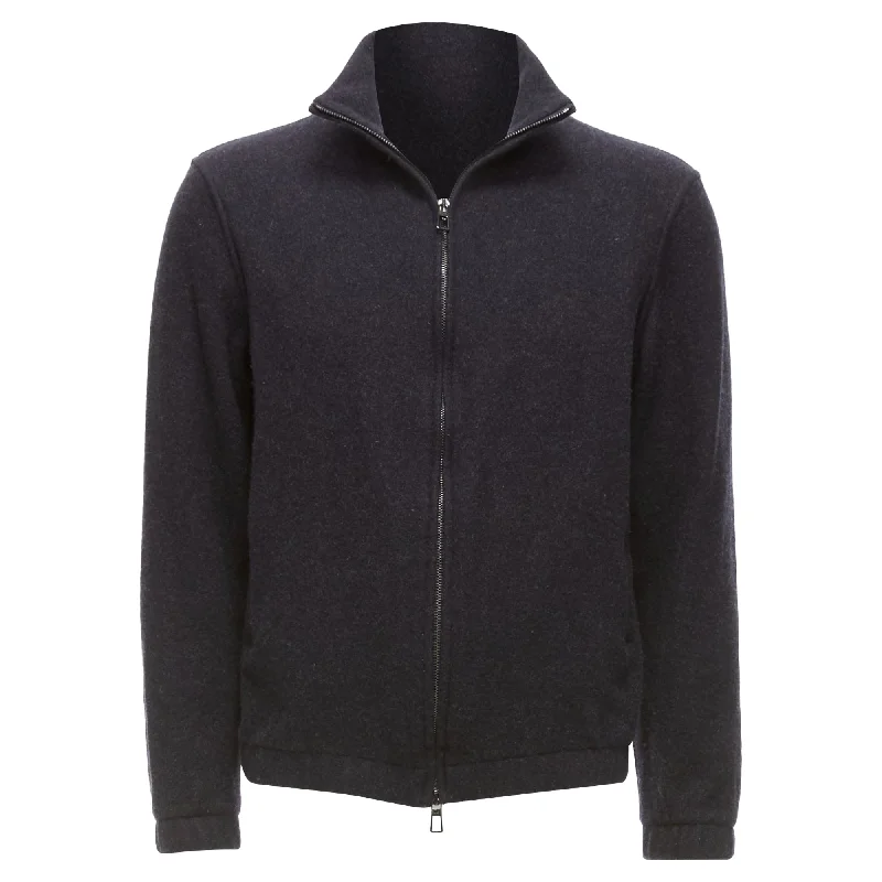 Don’t Miss Out Loro Piana Cashmere Suede Patch Zip Up Jacket