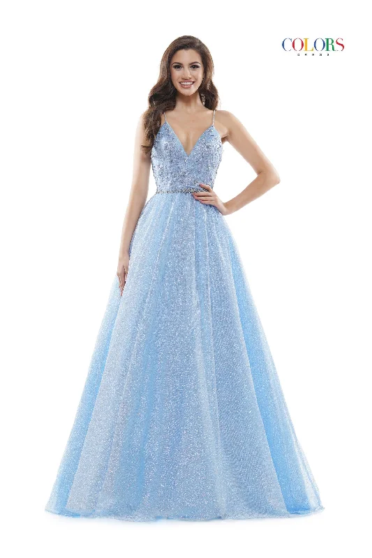 Year-End Sale Colors 2480 Colors Long Formal Glitter Mesh Prom Dress