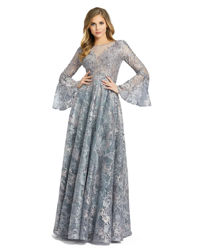 Blowout Sale Mac Duggal 20258 Long Sleeve Formal Mother of the Bride Dress